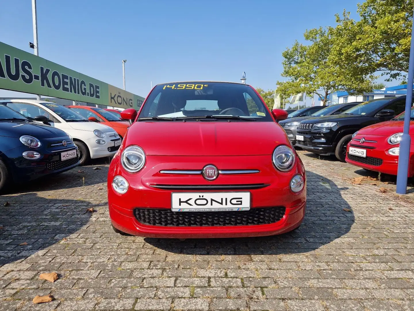 Fiat 500C Cabrio Club 1.0 Klima*Tempomat*CarPlay Rot - 1