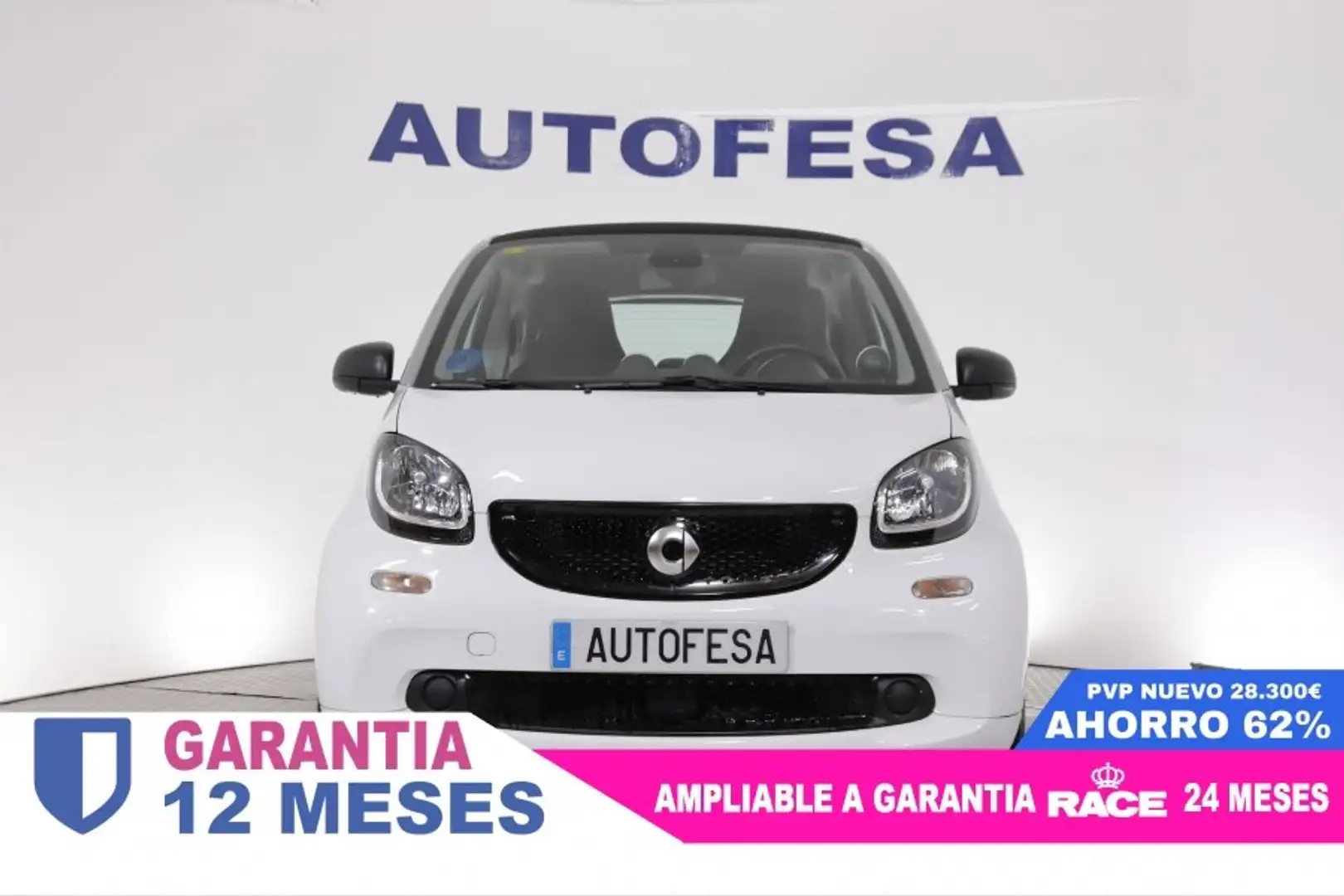 smart forTwo COUPE PASSION 1.4 ELECTRICO AUTO 56cv 3P # NAVY, C Blanc - 2