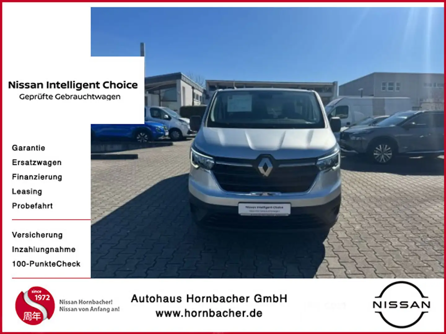 Renault Trafic Kasten L2H1 3,0t Komfort mit Anhängerkupp Silber - 1