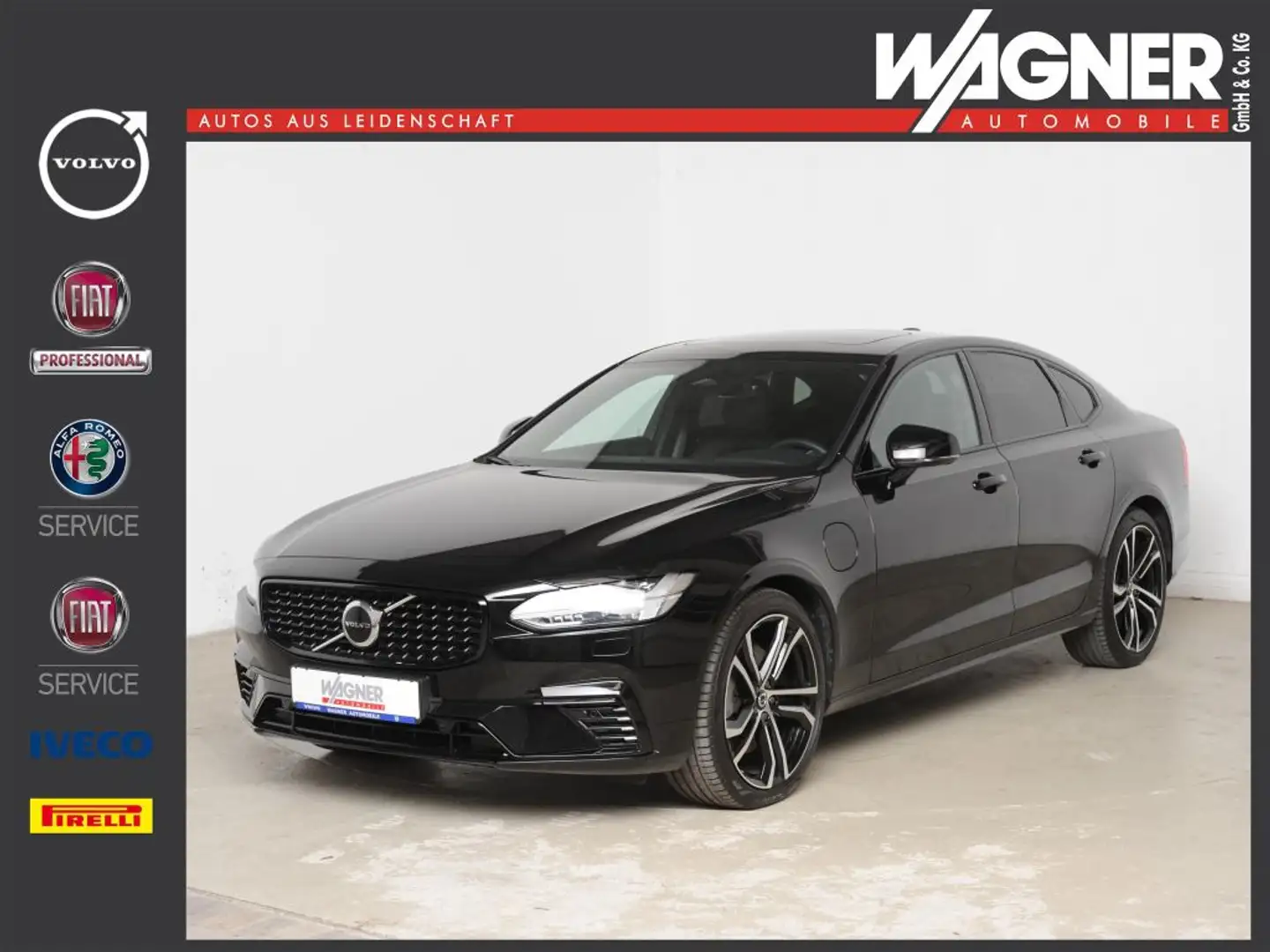 Volvo S90 T8 Recharge AWD Plus Dark *Luft-FW * Lichtpaket* Negro - 1