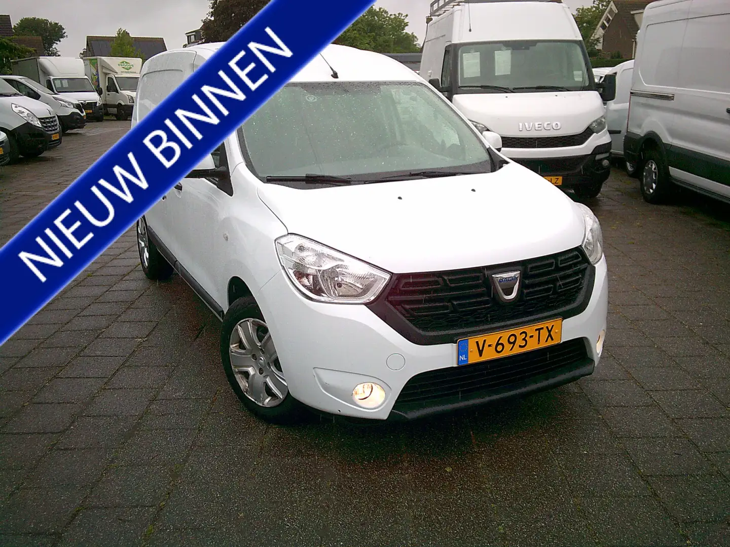 Dacia Dokker 1.5 dCi 90 Solid VOORZIEN VAN AIRCO !!  EURO 6 !! Wit - 1