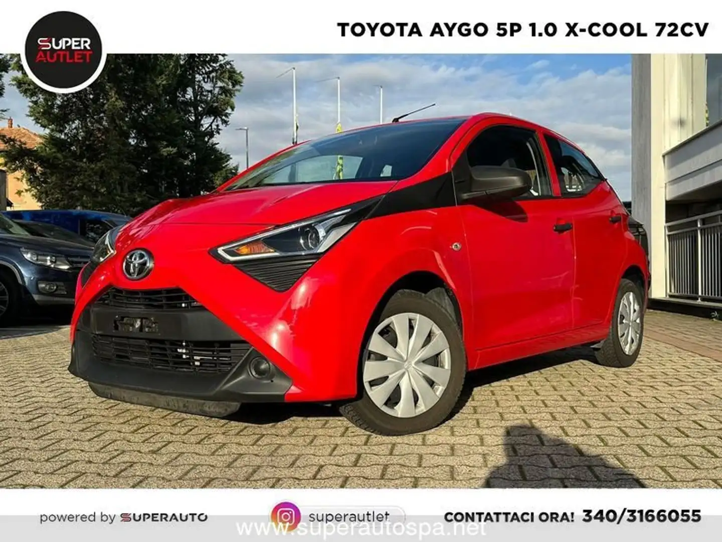 Toyota Aygo 5p 1.0 x-cool 72cv Rouge - 1
