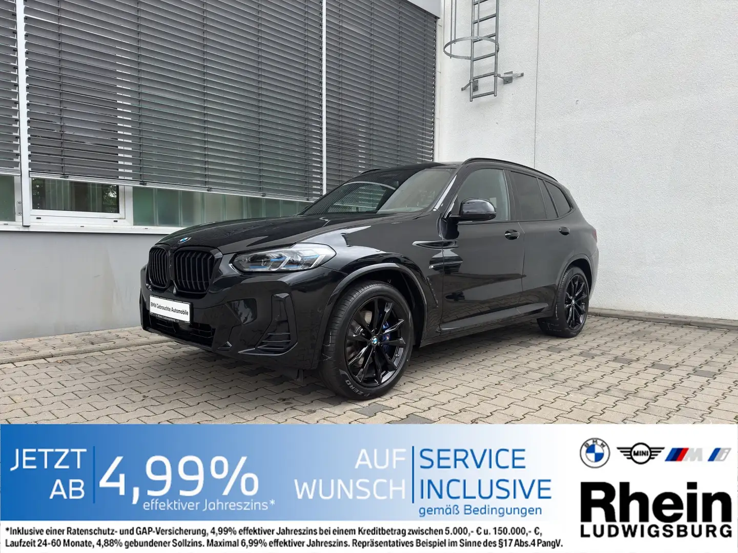 BMW X3 xDrive30i M-Sportpaket Laser Navi AHK HarKar Schwarz - 1