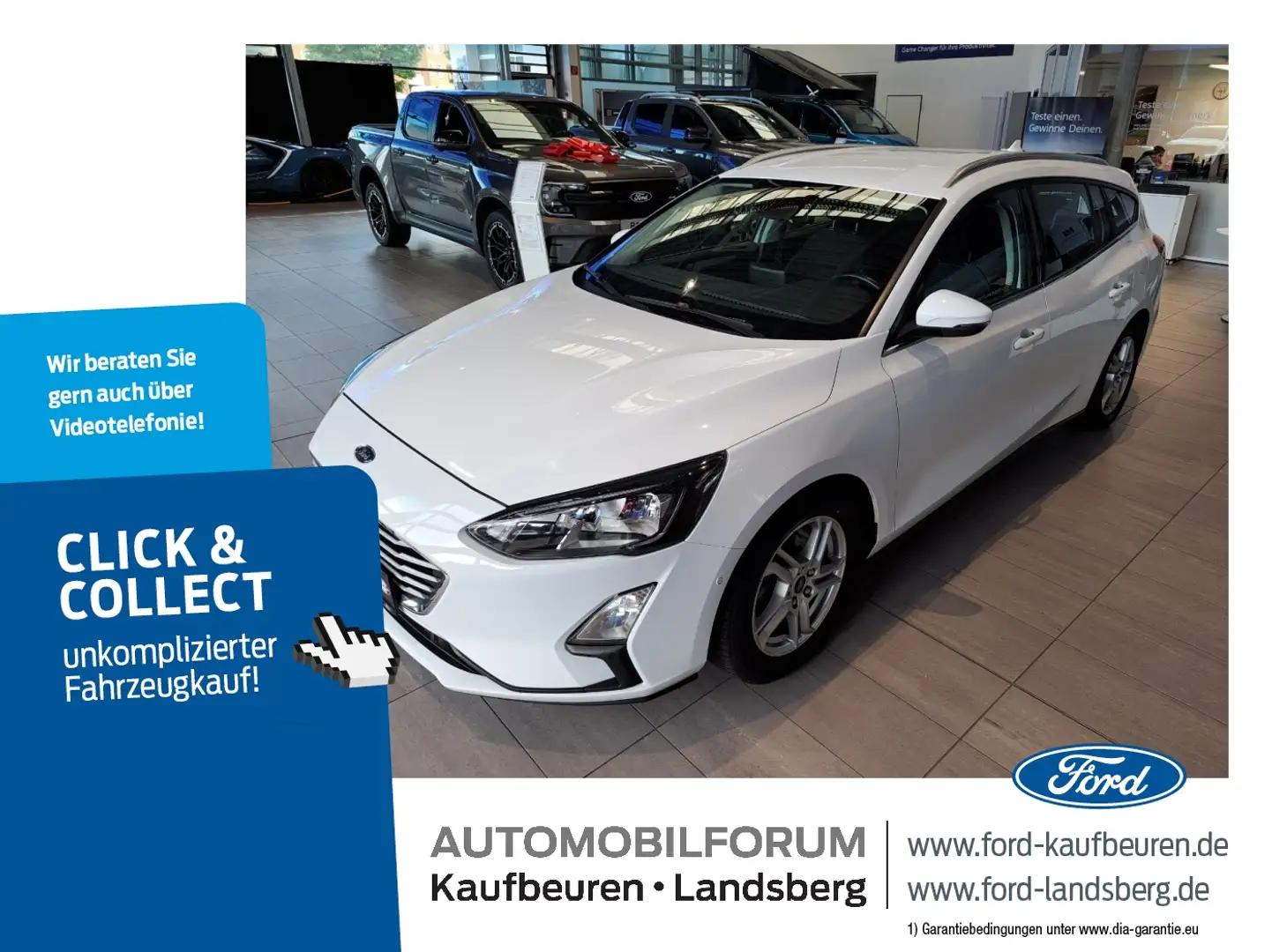 Ford Focus Turnier 1.5 EcoBoost C&C SYNC Navi SHZ RFK Wit - 1