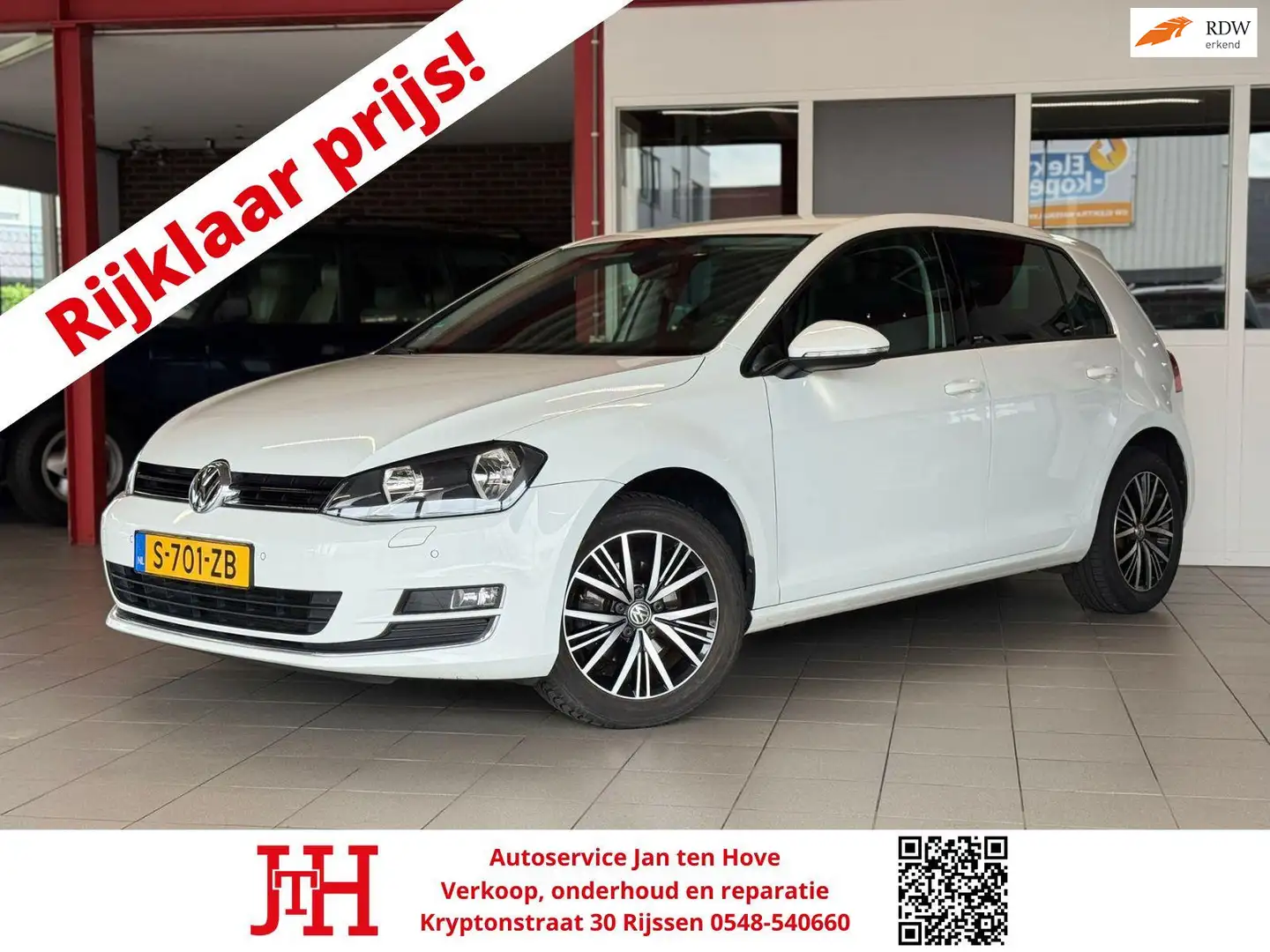 Volkswagen Golf 1.2 TSI Highline Allstar*120PK*Trekhaak*Cruise Con Wit - 1