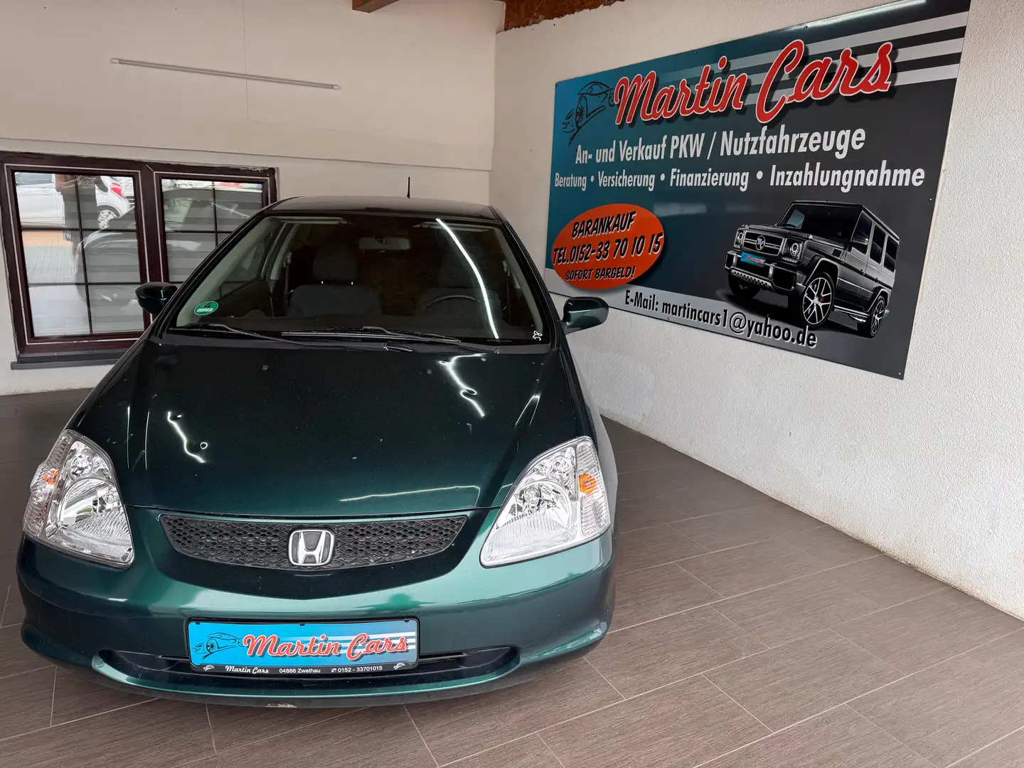Honda Civic Klimaanlag TUEV 08/2027 Zentrale Radio/CD gepflegt Grün - 2