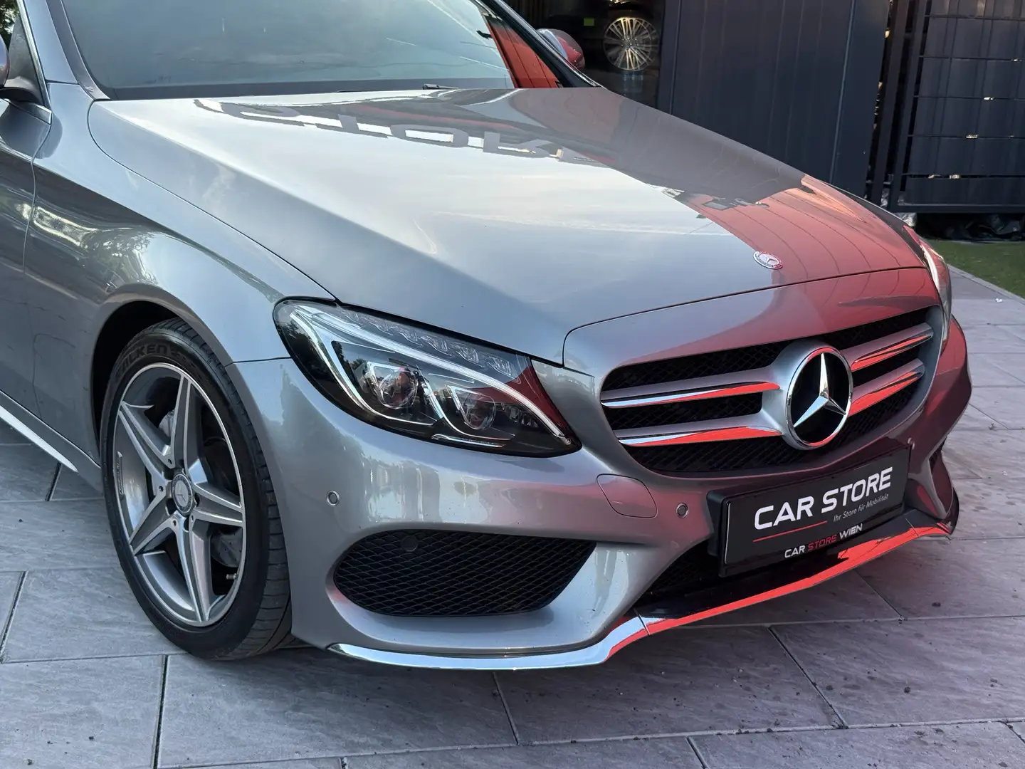 Mercedes-Benz C 220 d|AMG-Line|AHK|LED|Navi|PDC|Leder|Ambiente| Grau - 2