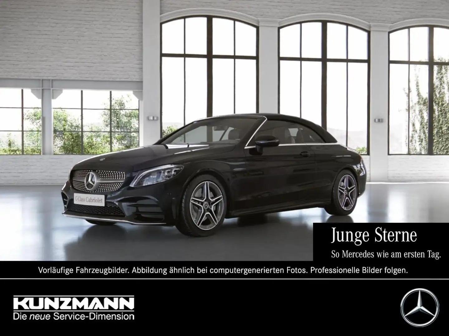 Mercedes-Benz C 300 Cabrio AMG Navi Kamera Spur-Paket Airscarf Zwart - 1