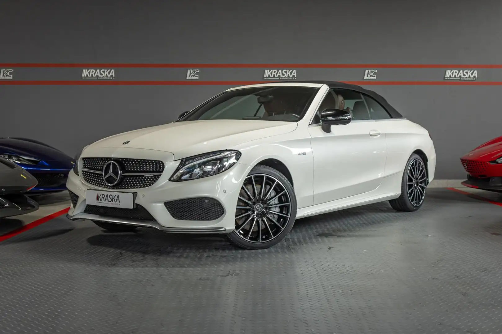 Mercedes-Benz C 43 AMG Cabrio 4M AIRSCARF BURMESTER SPORT-AGA Blanc - 2