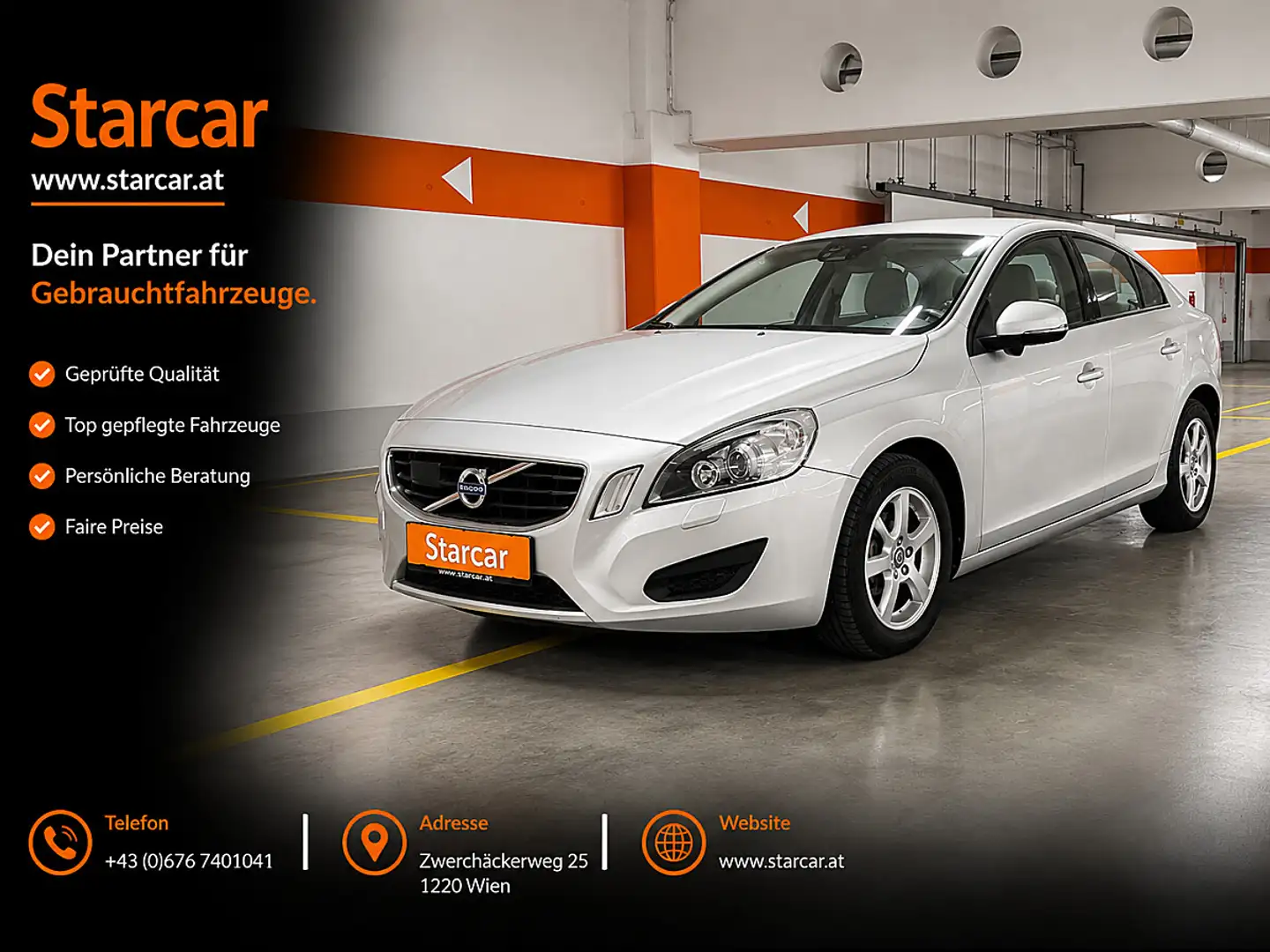 Volvo S60 2,0T Momentum Powershift Grau - 1