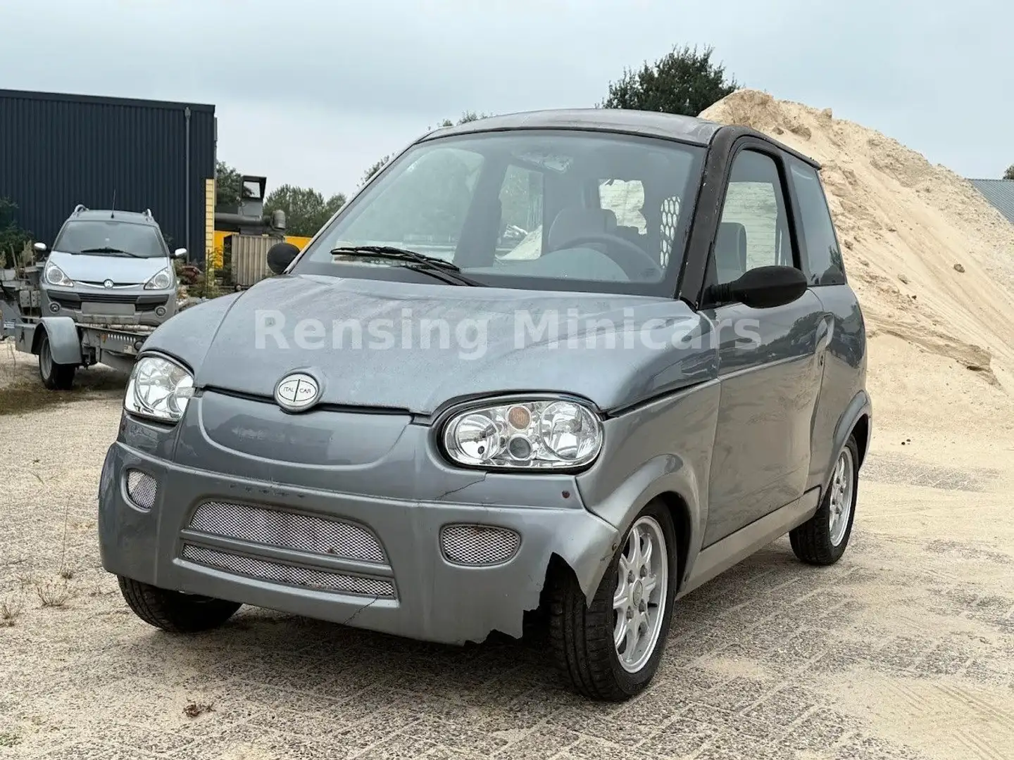 Microcar Tasso Italcar Mopedauto Minicar 45 KM Grau - 2