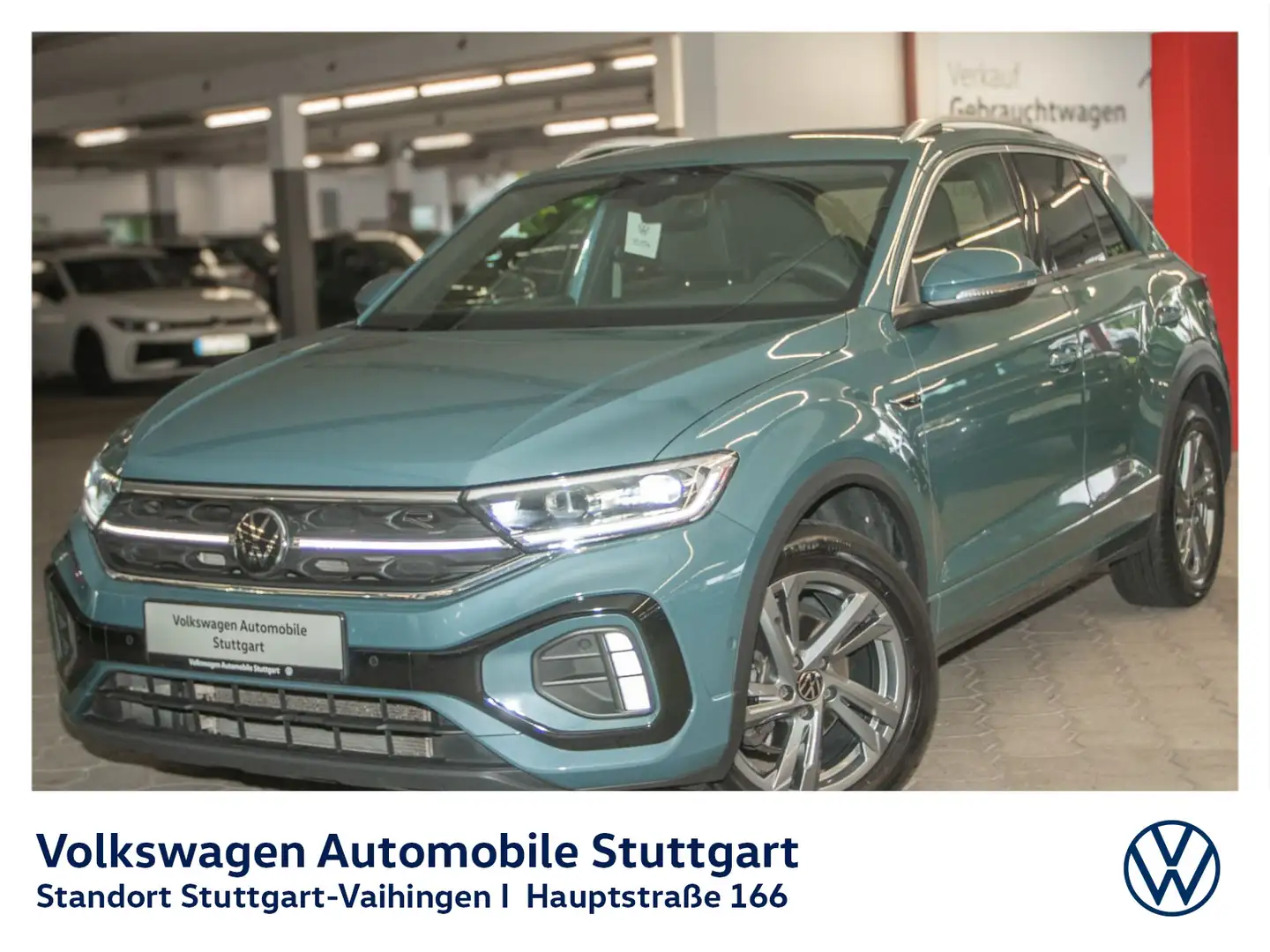 Volkswagen T-Roc 1.5 TSI R-Line DSG SHZ Navi Klima Kamera Blau - 1