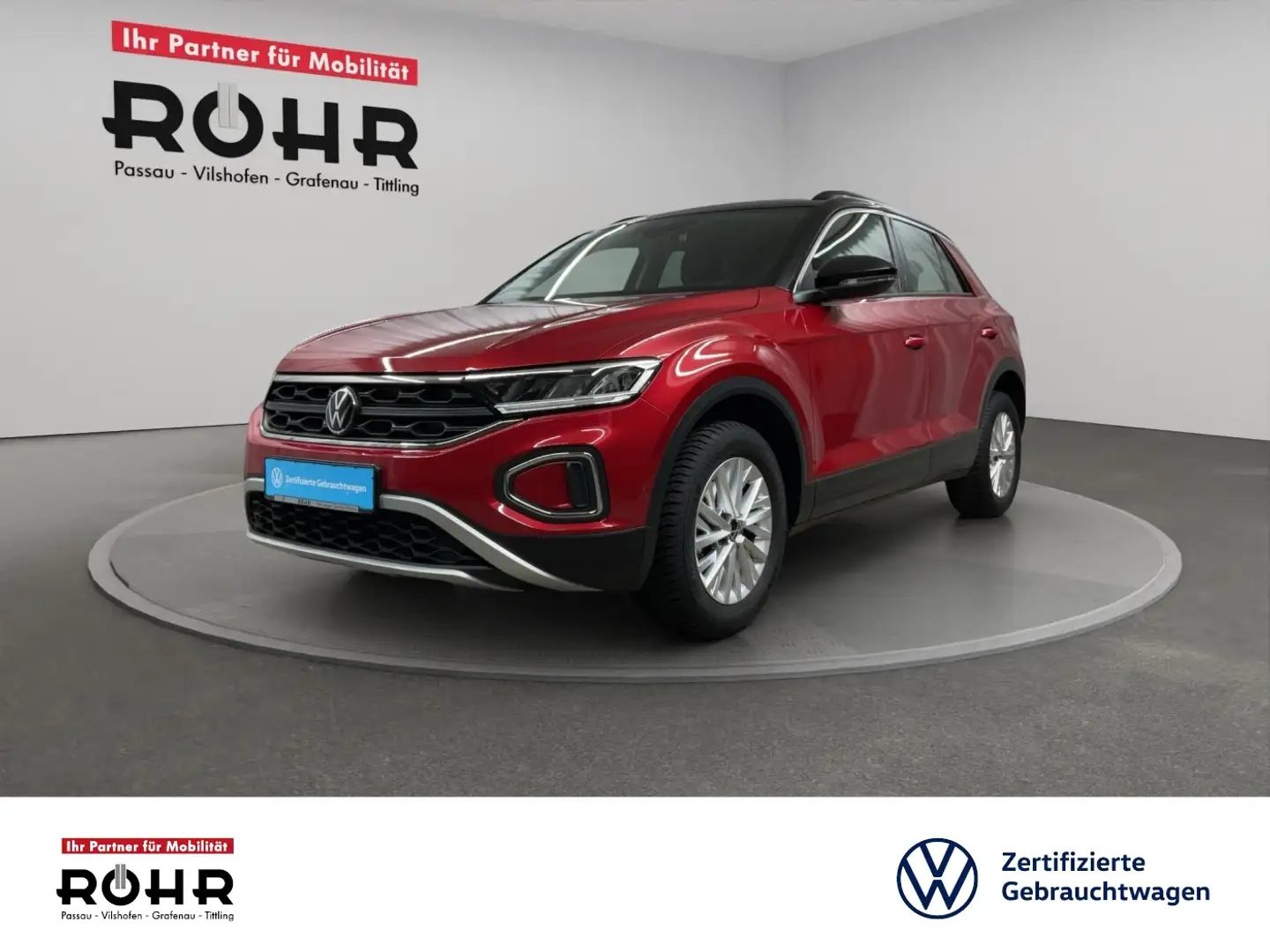 Volkswagen T-Roc Life (Garantie 08/2029.AHK.Navi.Kamera) 1.0 TSI Schwarz - 1