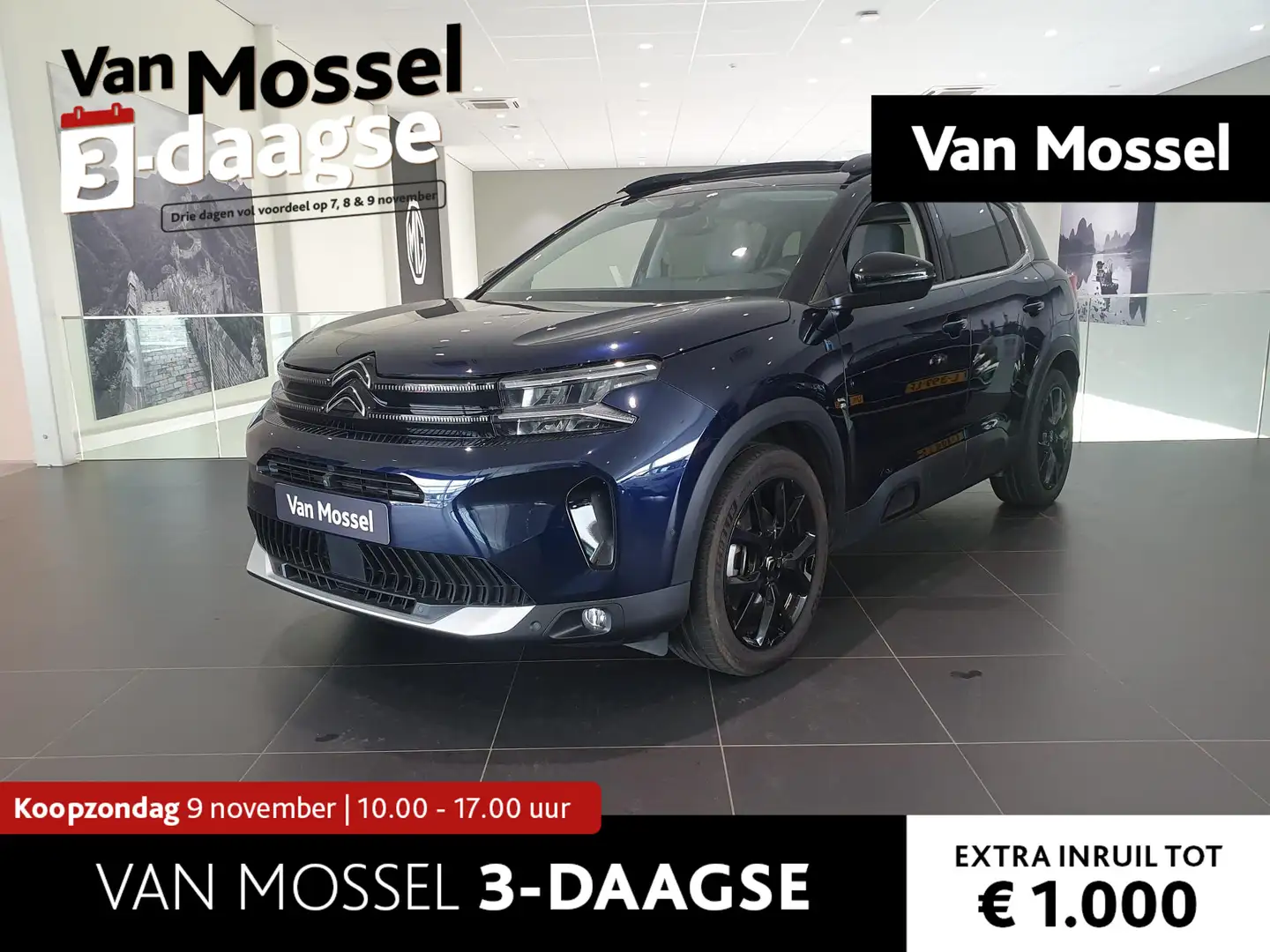 Citroen C5 Aircross 1.6 Plug-in Hybrid 225 Shine | Panoramisch schuifk Blauw - 1
