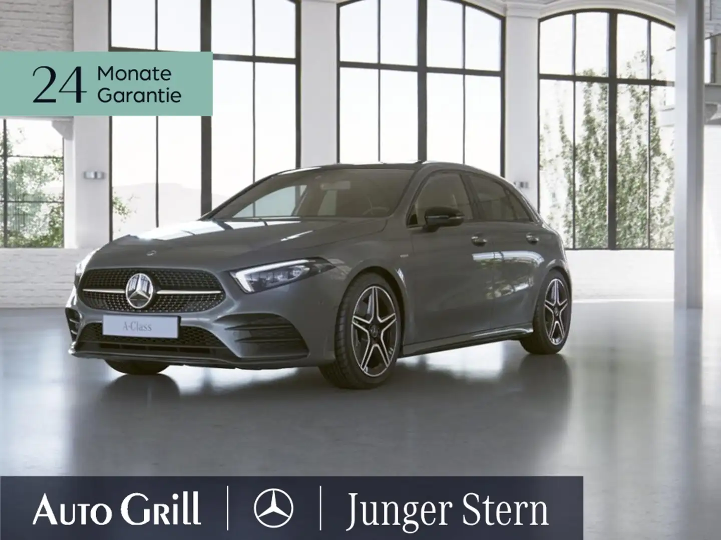 Mercedes-Benz A 250 e AMG Line Edition Pano MBeam MBUX Kam Сірий - 2