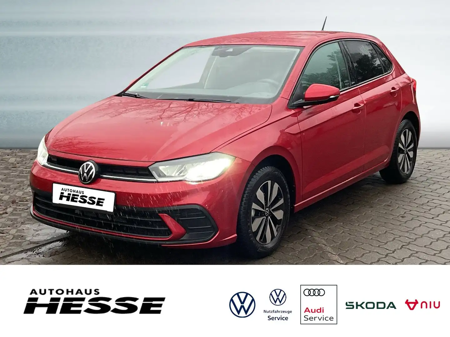 Volkswagen Polo Life 1.0 TSI Life Rot - 1
