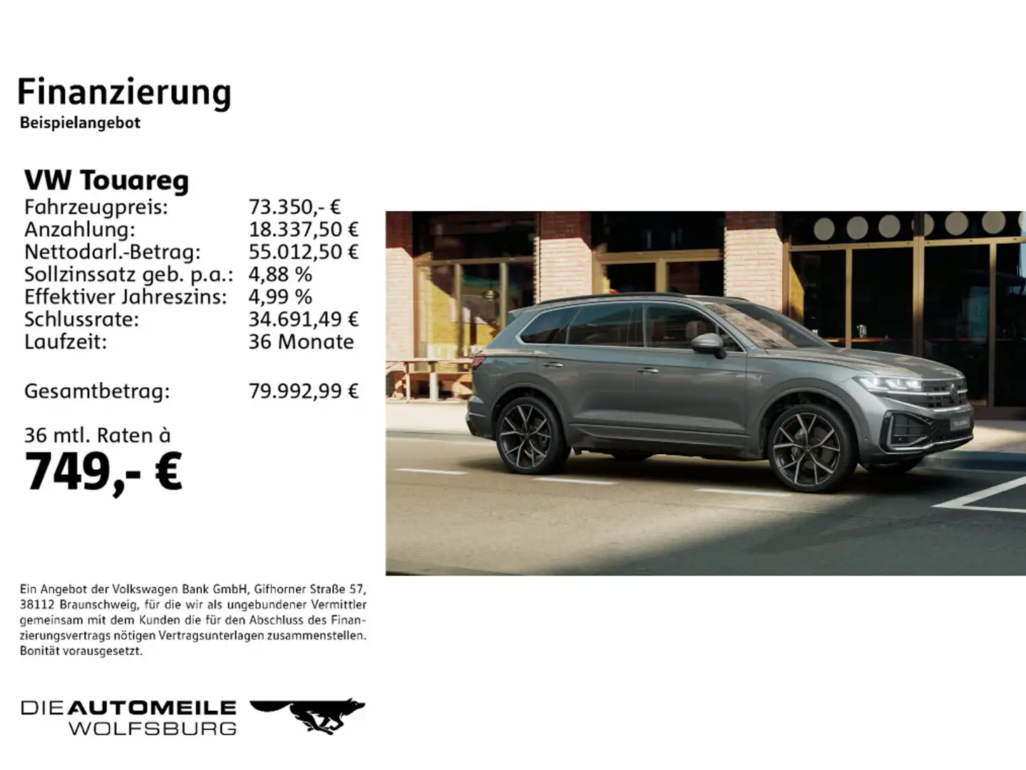 Volkswagen Touareg 3.0 TDI 4M Tip. R-Line Matrix/Stand/Pano Grau - 2