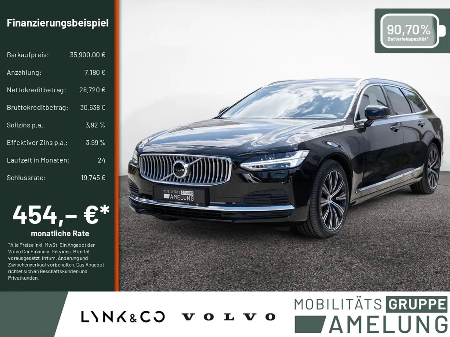 Volvo V90 Recharge T6 AWD Inscription Expression Schwarz - 1