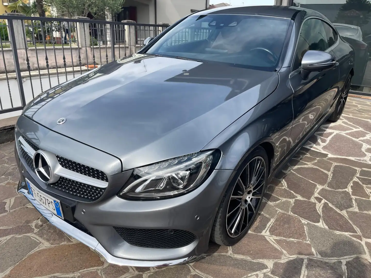 Mercedes-Benz C 220 C Coupe 220 d Premium Plus auto GARANZIA Grigio - 1