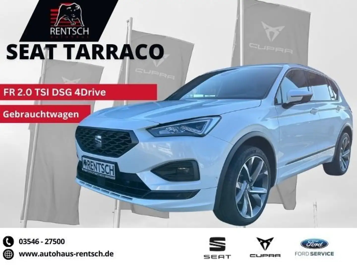 SEAT Tarraco FR 2.0 TSI 4Drive DSG *AHK*NAVI*LED*SHZ* Bianco - 1