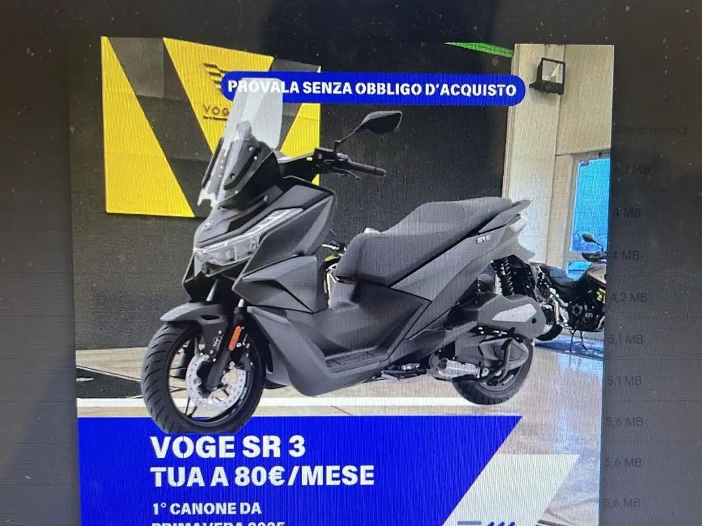 Voge SR 3. CAMPAGNA PROVA RISCATTA O RENDI. Nero - 1