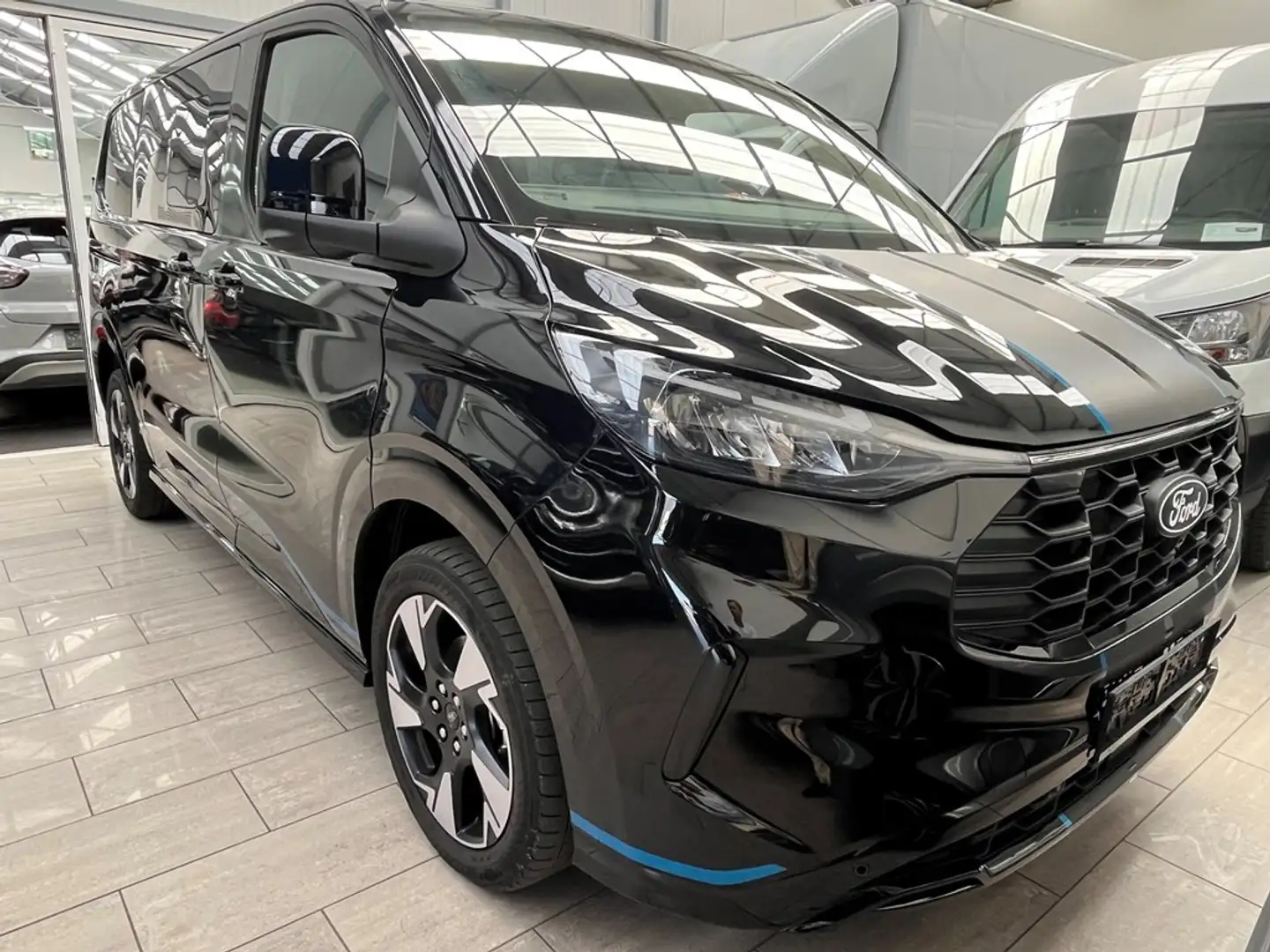 Ford Transit Custom Transit sport dubbel cabine!! NIEUWSTAAT! Noir - 1
