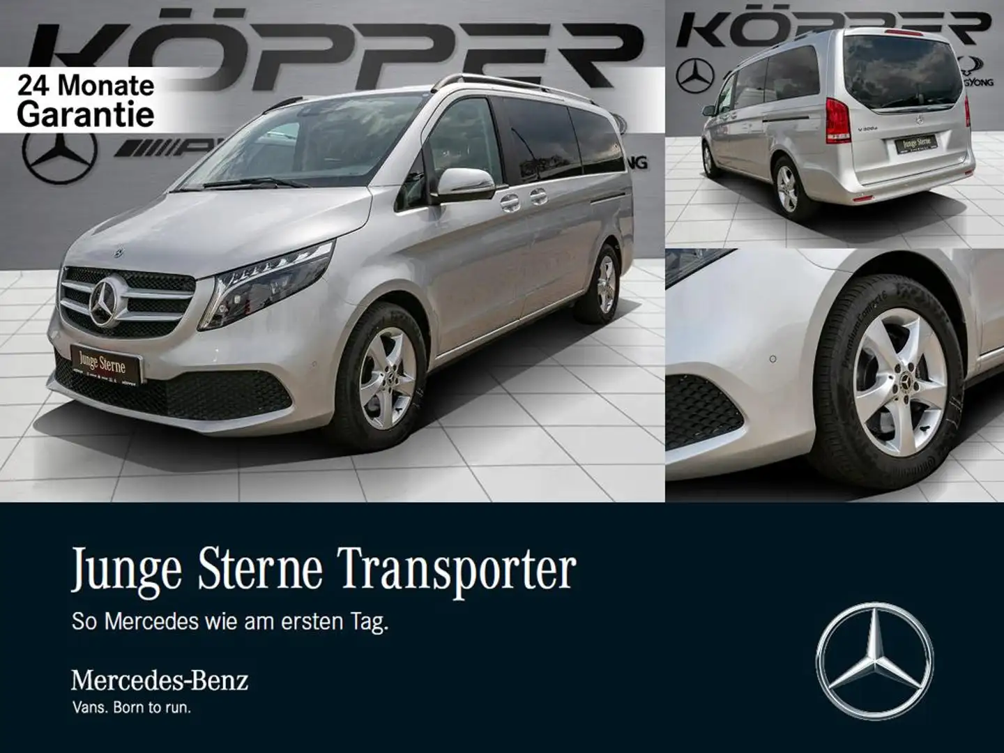 Mercedes-Benz V 300 d EDITION L Standhzg Leder AHK Distronic Stříbrná - 1