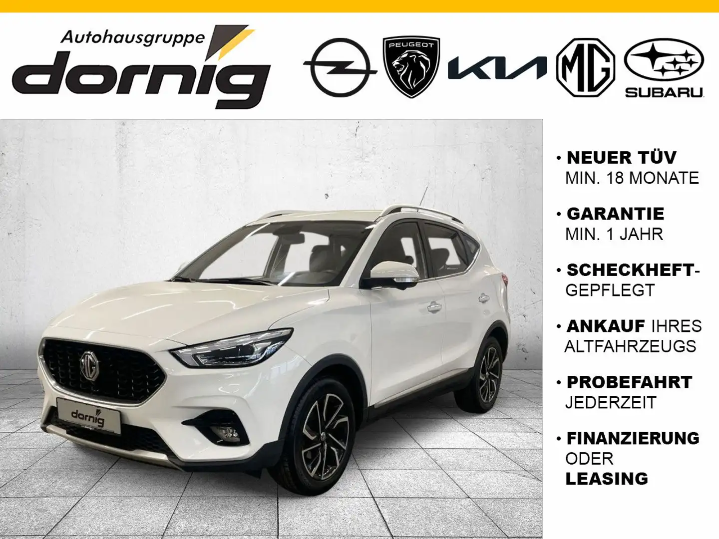 MG ZS 1.5 Luxury, SHZ, Klima, Alu Weiß - 1