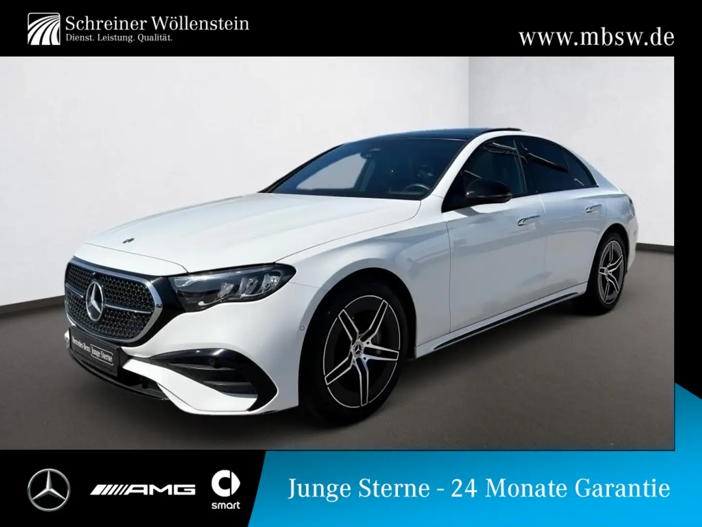 Mercedes-Benz E 200 AMG-Advanced*Night*Pano*KeyGo*DISTRONIC* Weiß - 1