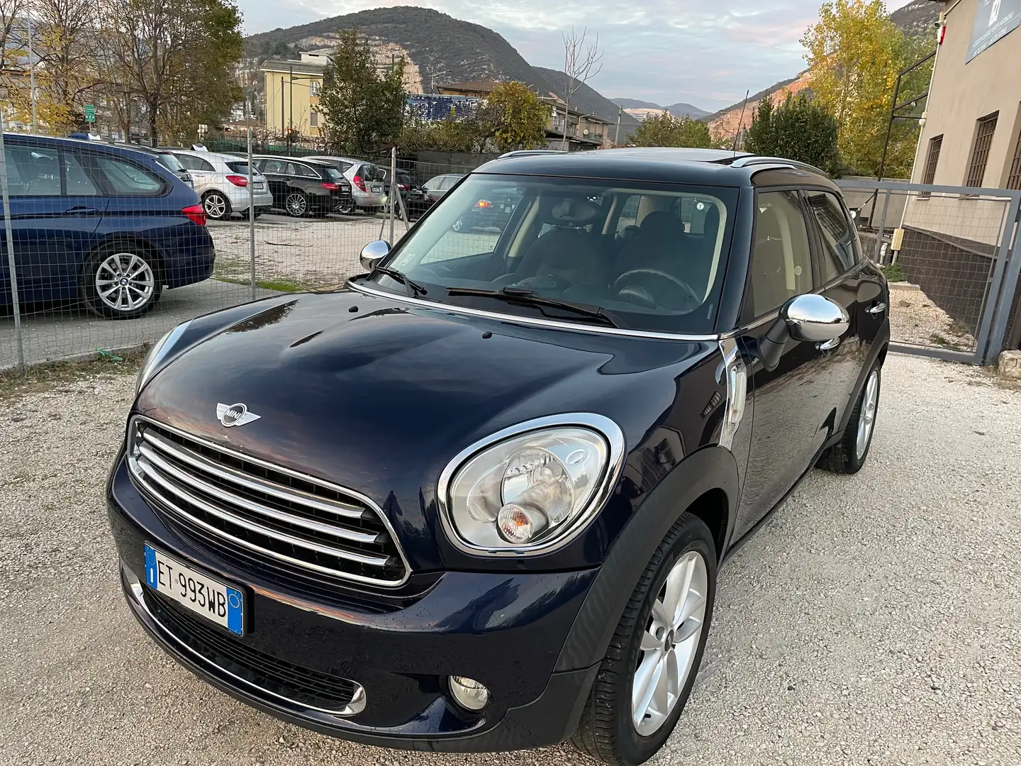 MINI Cooper D Countryman Mini Countryman 1.6 Cooper D Tetto panoram Uniprop Blauw - 1