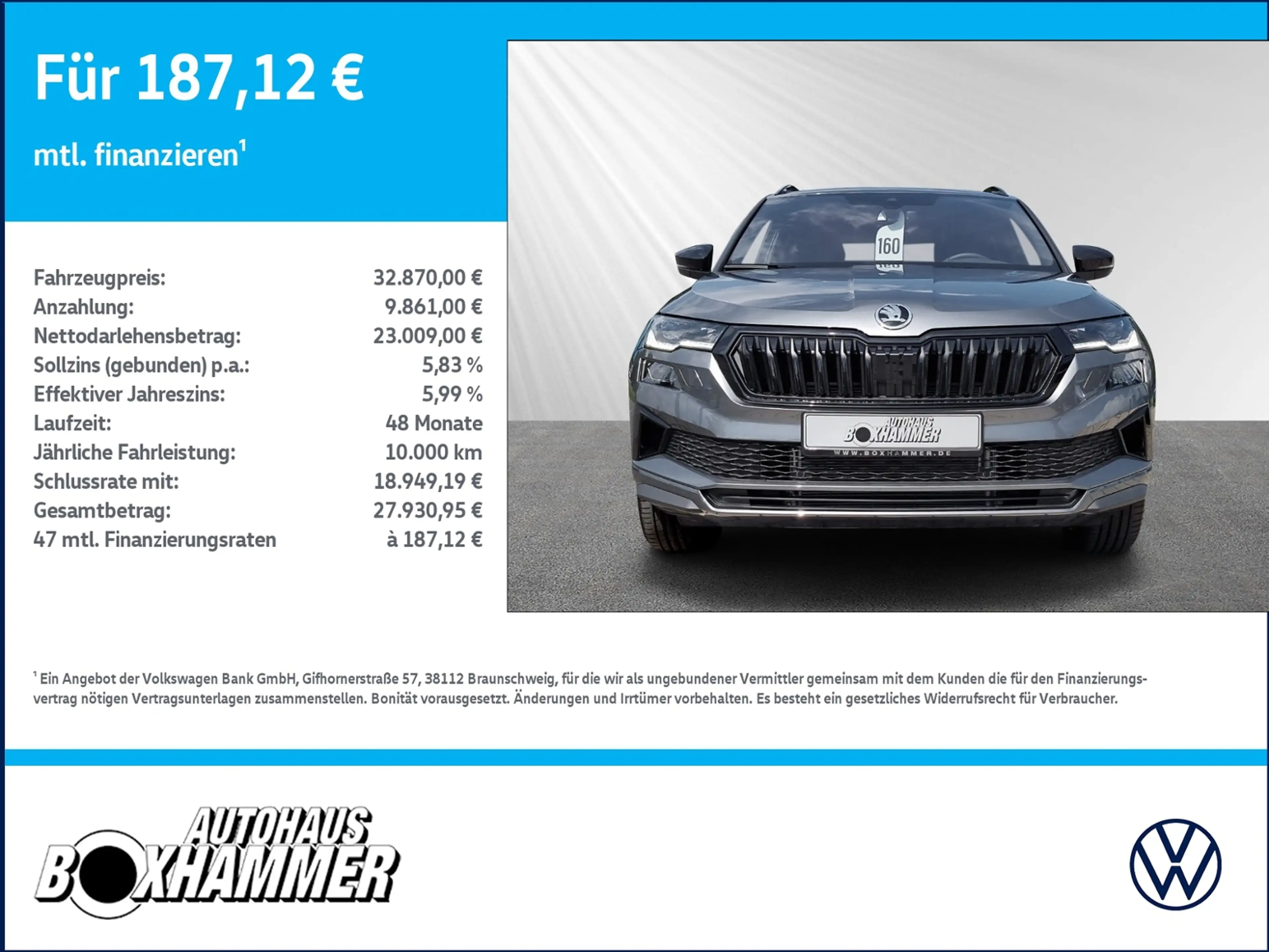 Skoda Karoq 1,5 TSI DSG Sportline AHK+RFK+LED — photo 3