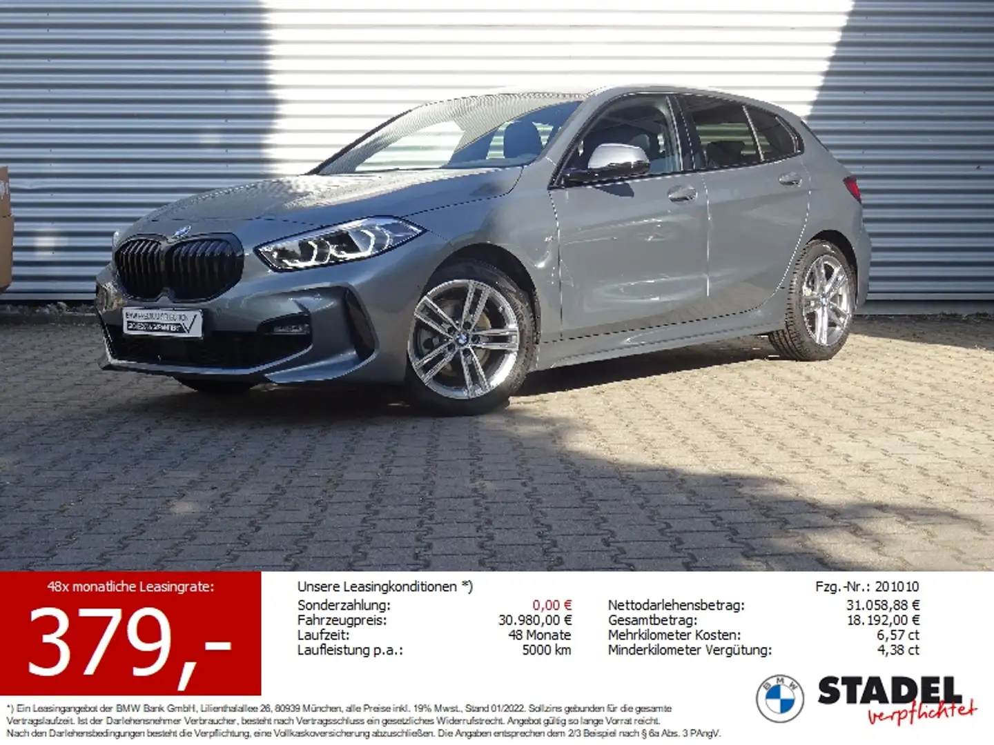 BMW 116 i Lim. M Sport LivePro HuD Kamera HiFi Grau - 1