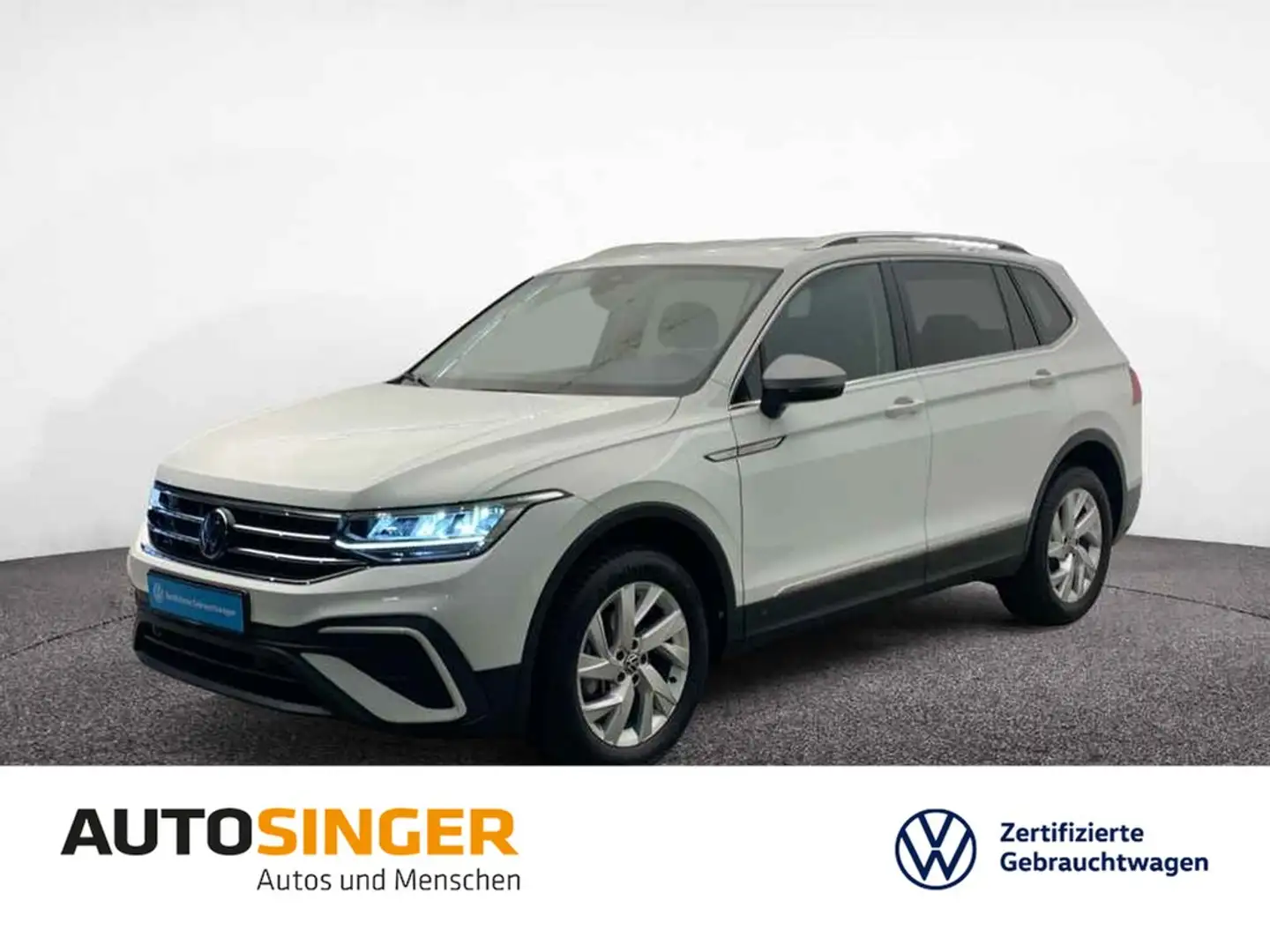 Volkswagen Tiguan Allspace Life 1.5 TSI DSG 7S *AHK*LED*ACC Weiß - 1