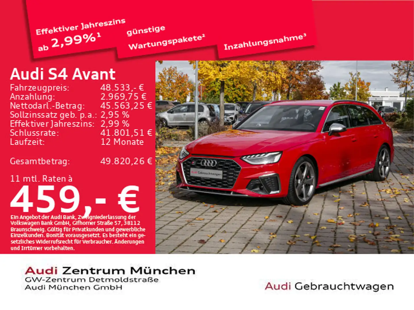 Audi S4 TDI tiptr. AHK/Navi Rot - 1