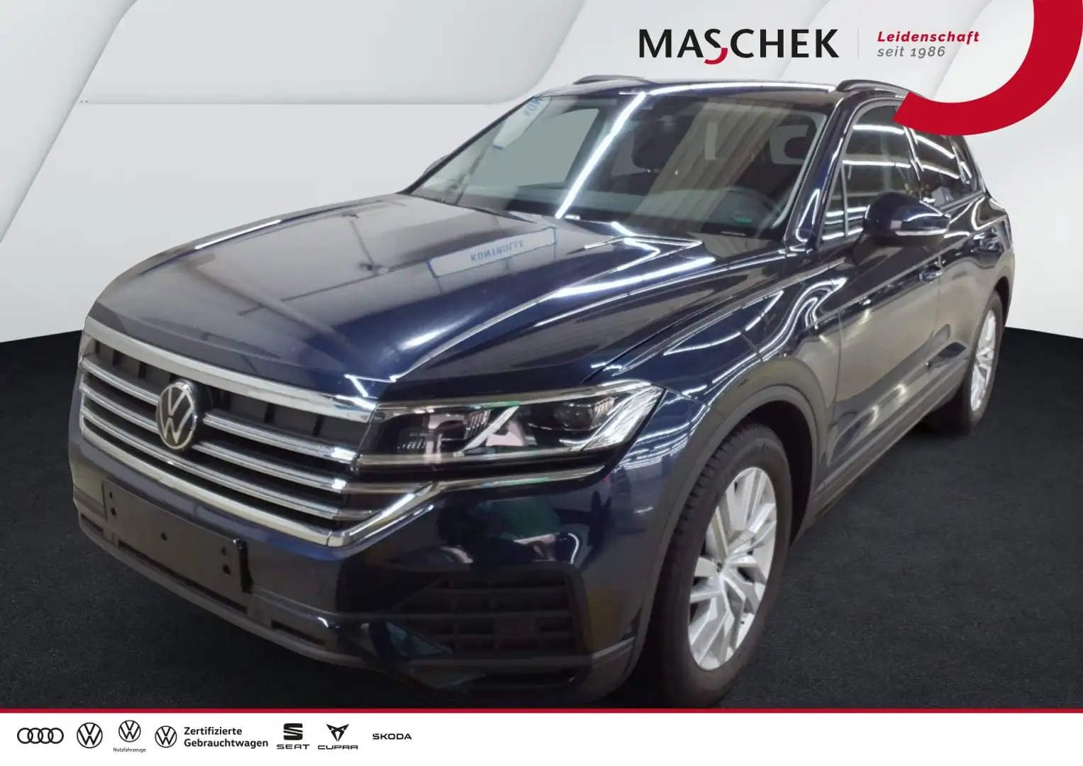 Volkswagen Touareg 3.0 TDI Luftfwk AHK Kamera Leder AHK Luftfed. Blau - 1