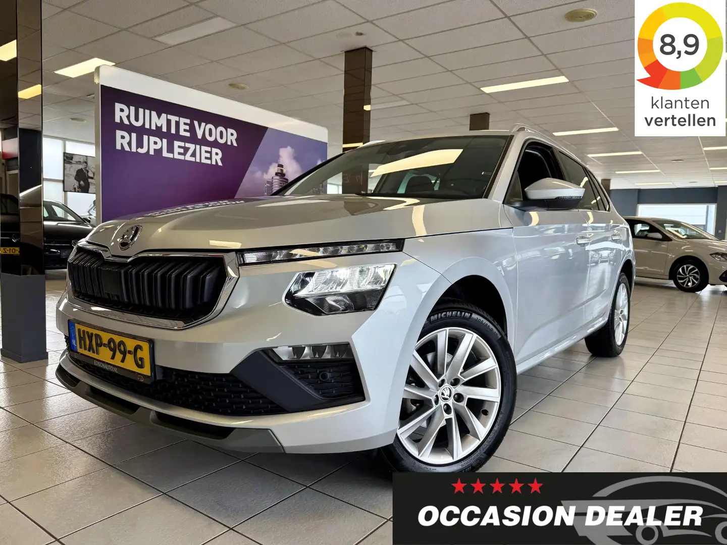 Skoda Kamiq 1.0 TSI Selection DSG 116PK *APP*LM17*CRUISE* Grijs - 1