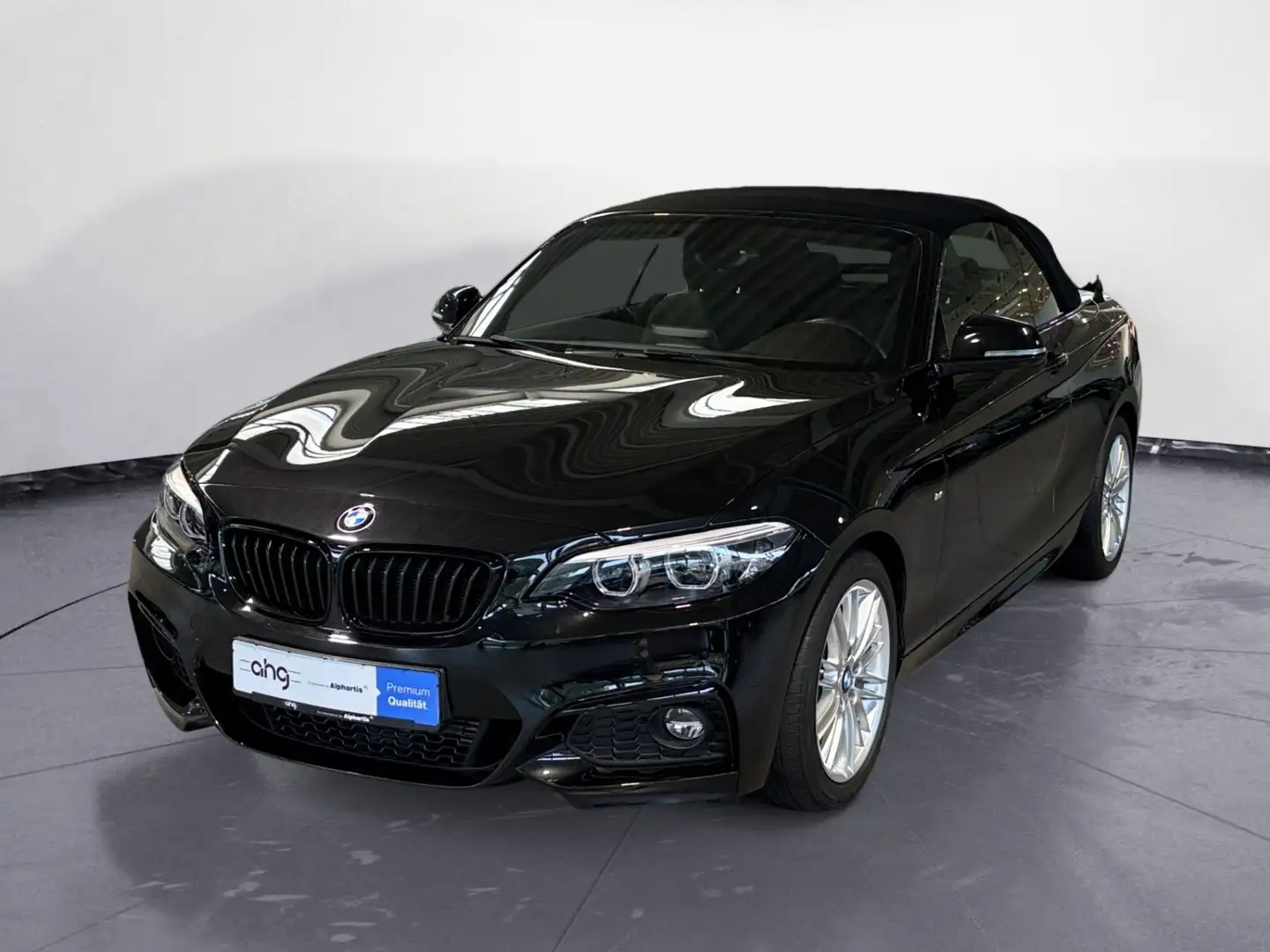 BMW 218 d Cabrio M Sport Navi Business Klimaaut. PDC Schwarz - 2