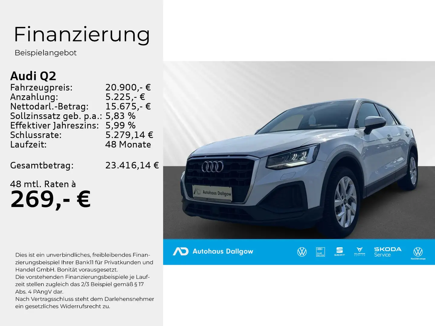 Audi Q2 35 TFSI 110(150) kW(PS) Schaltg. PDC+LED+RFK+ Weiß - 2