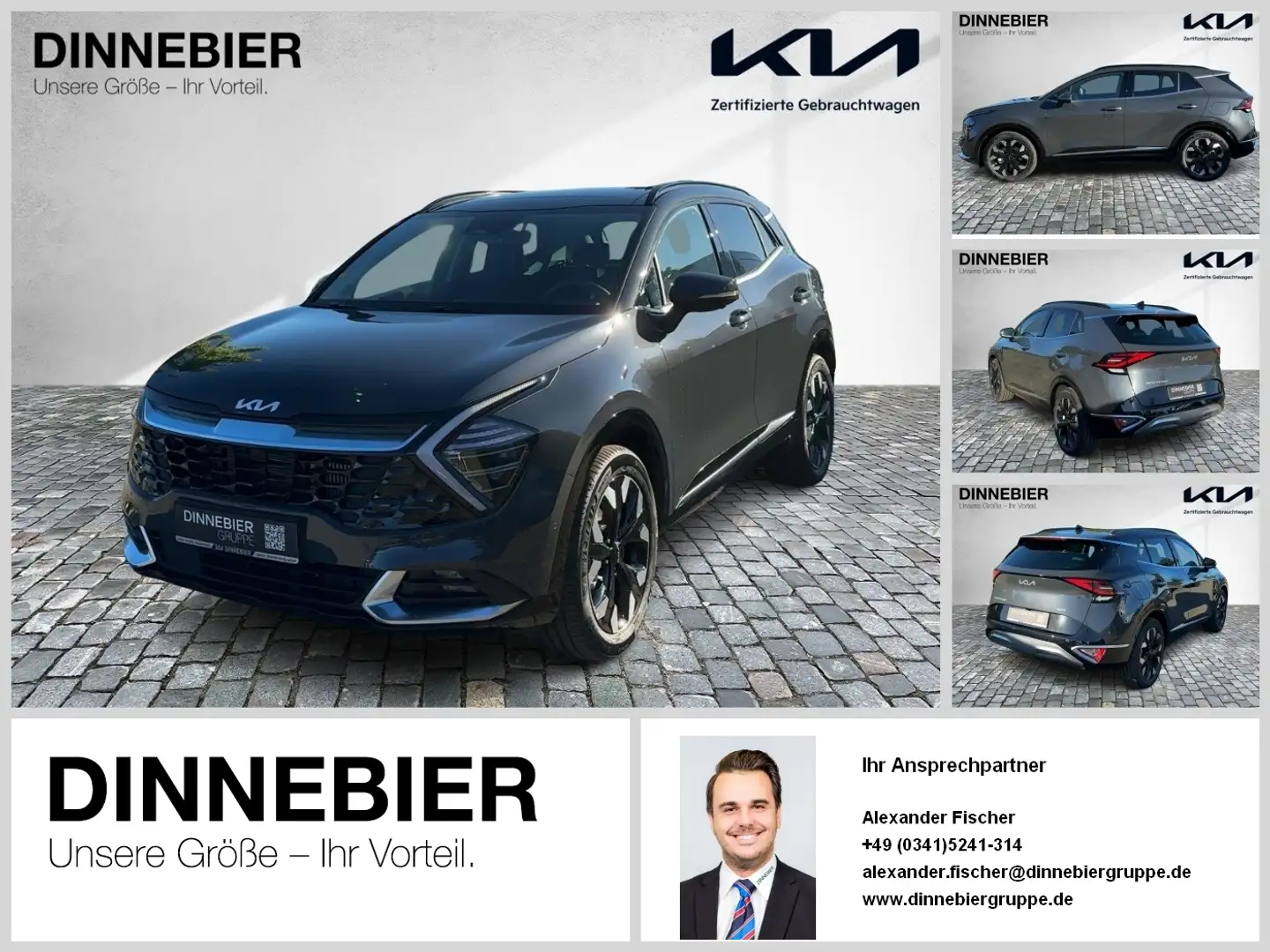 Kia Sportage Plug & Ride AWD+360°+Glasdach+LED Gris - 1