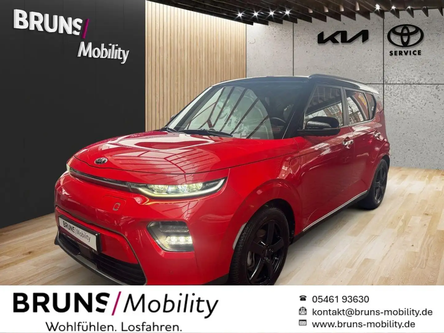 Kia Soul eSoul 64KWh Navi HeadUp Leder LED Standheizung Rot - 1