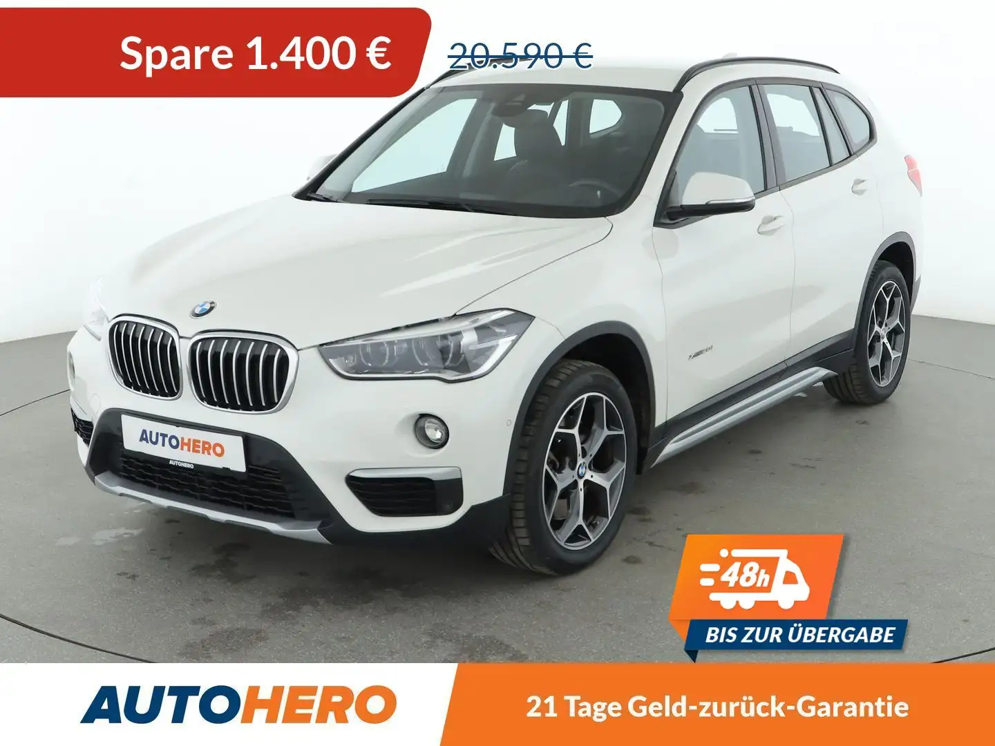 BMW X1 xDrive 20i xLine Aut.*NAVI*LED*TEMPO*PDC* Weiß - 1
