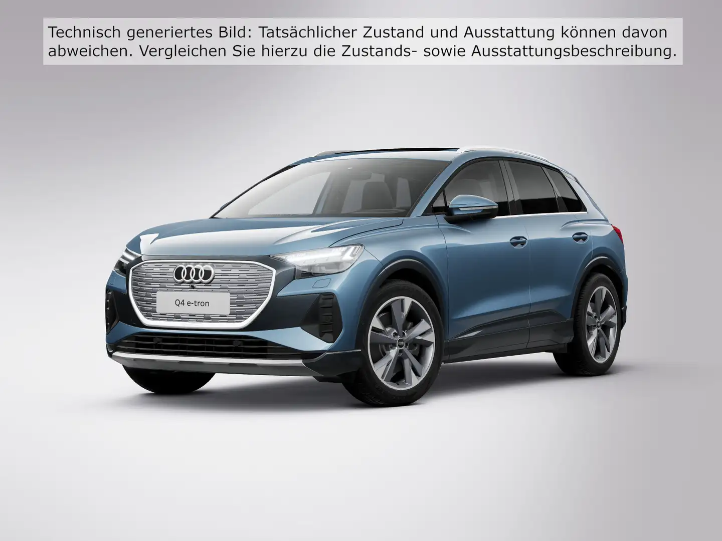 Audi Q4 e-tron 45 quattro Matrix Wärmepumpe Pano AHZV Blau - 2