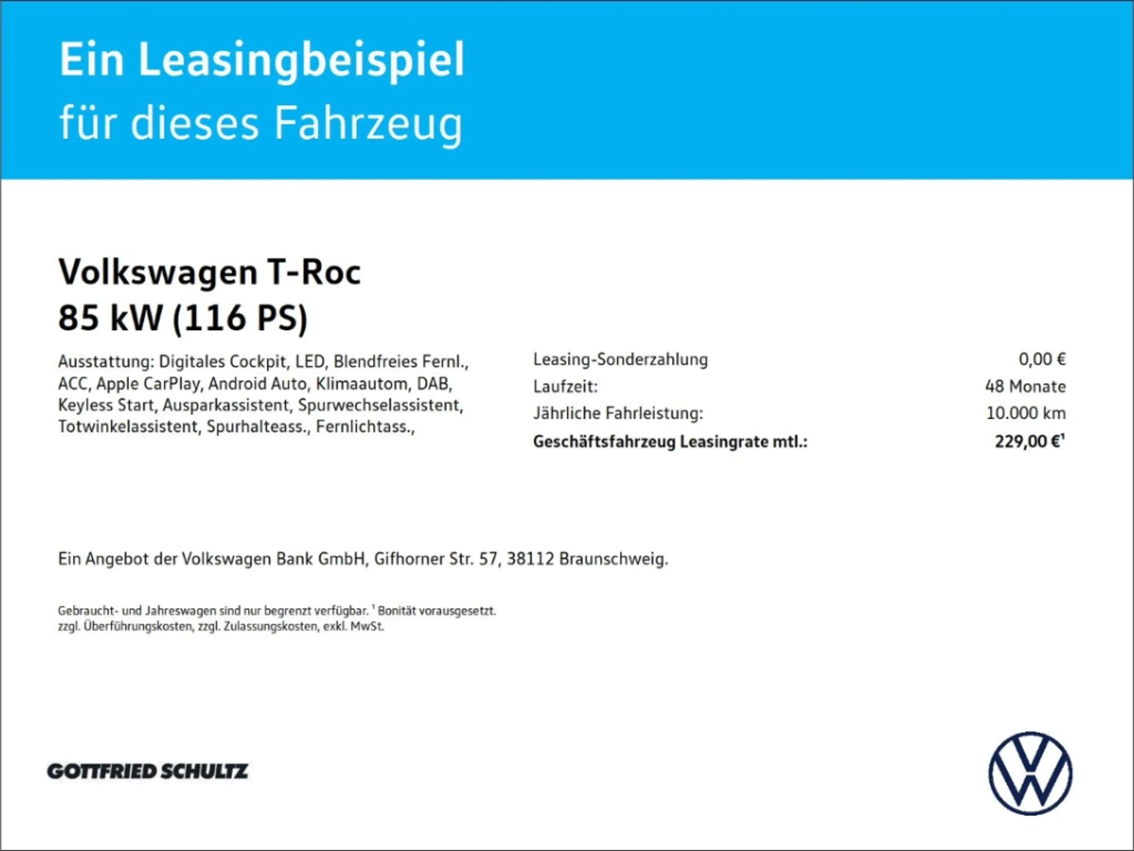 Volkswagen T-Roc Trend 1.5 l eTSI Light Assist Winterräder*sofort v — photo 2