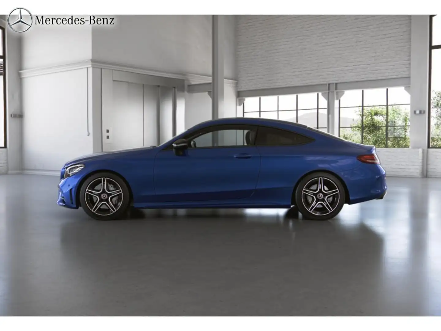 Mercedes-Benz C 180 Coupé AMG RüKam+LED+Totwink+18Zoll Blauw - 2