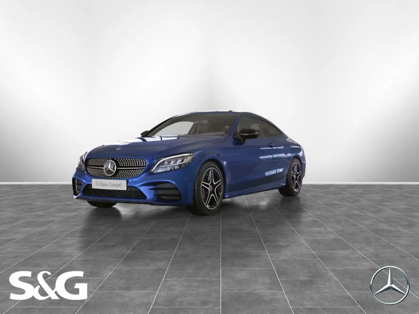 Mercedes-Benz C 180 Coupé AMG RüKam+LED+Totwink+18Zoll Blau - 1