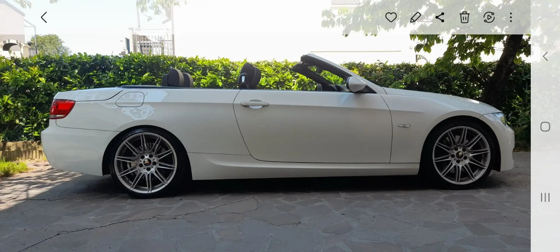 BMW 330 330d Cabrio Msport Bianco - 2