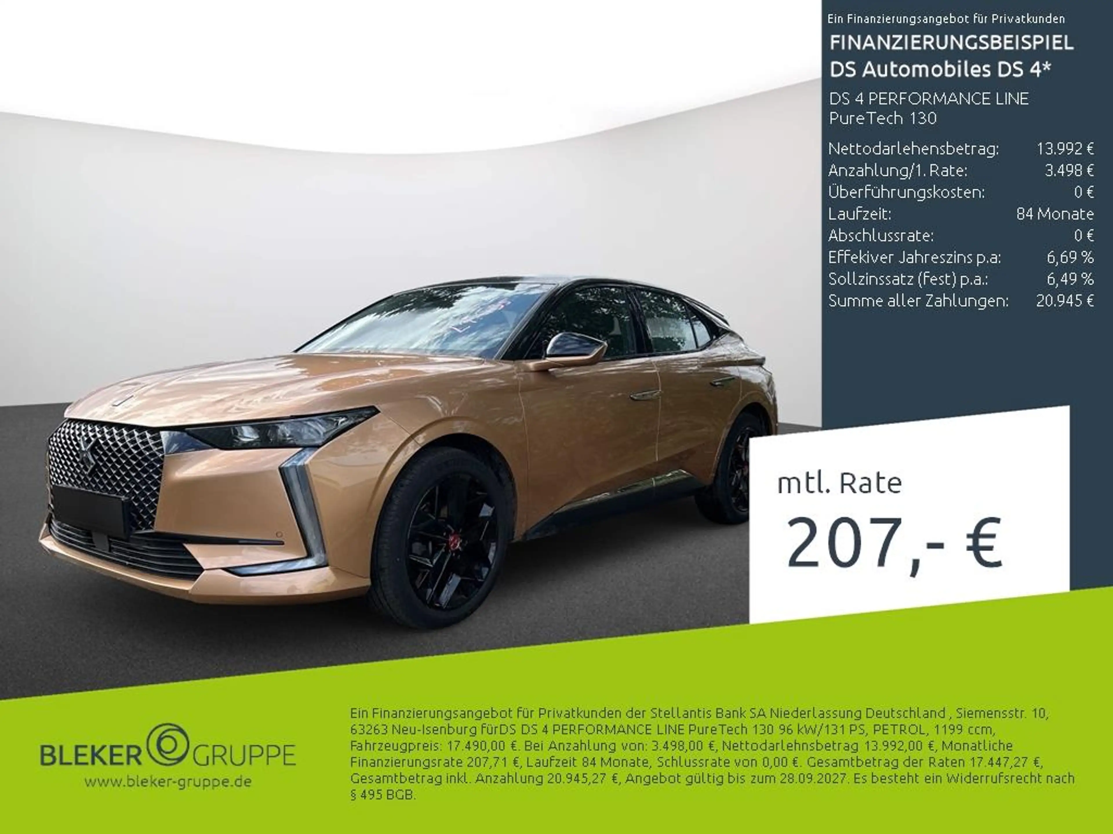 DS Automobiles DS 4 DS 4 PERFORMANCE LINE PureTech 130