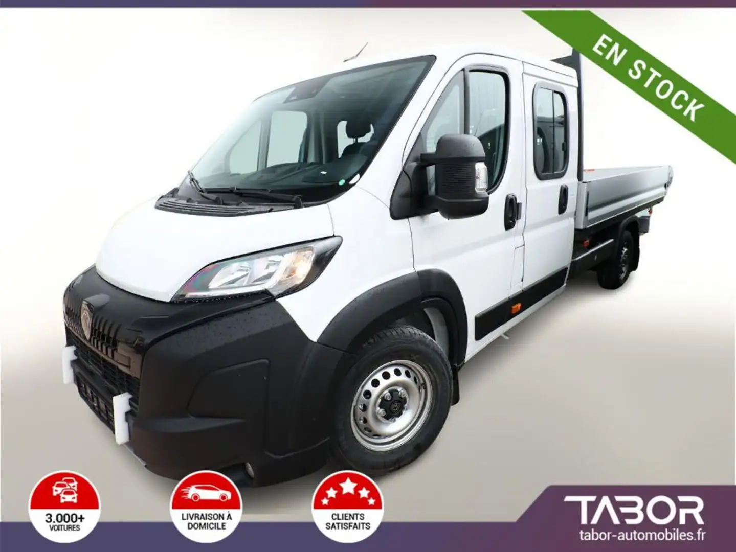 Peugeot Boxer 435 2.2 BHDi 180 DoKa L4 Reg. Cam Blanc - 1