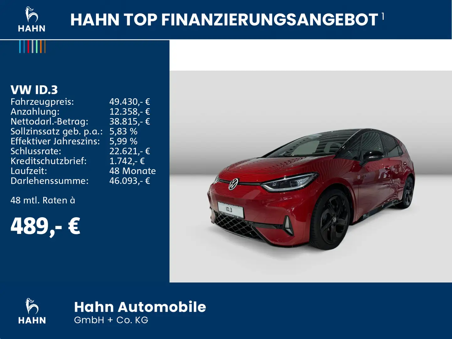 Volkswagen ID.3 GTX 286 PS 79 kWh Piros - 2