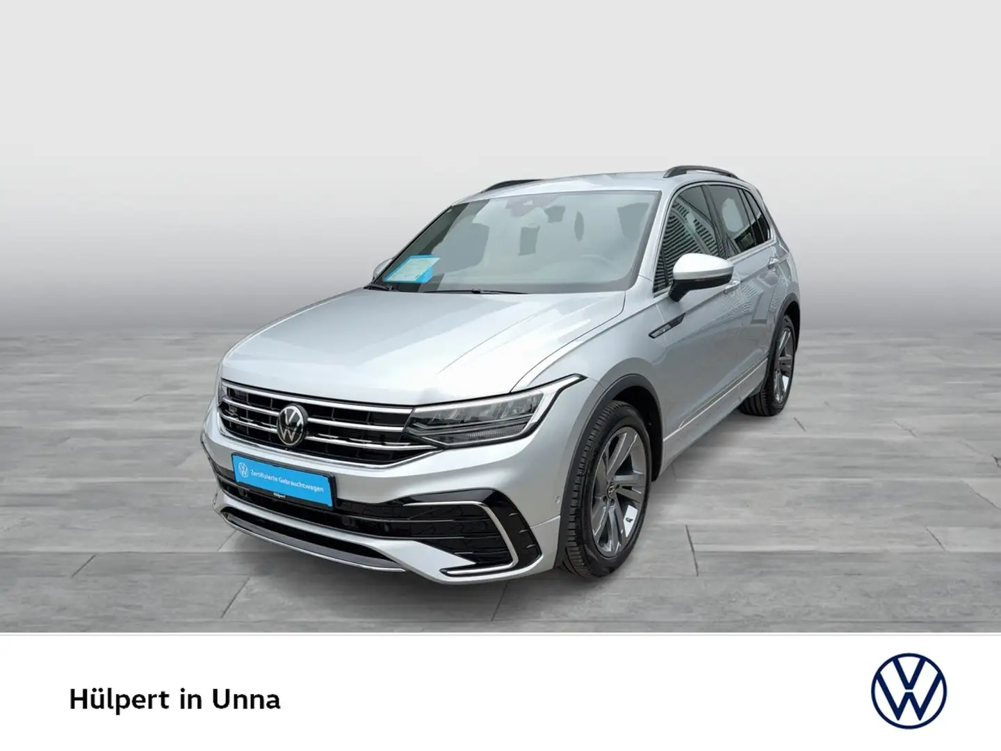 Volkswagen Tiguan 2.0 R-LINE LEDER AHK CAM ACC LM19 NAVI Argent - 2